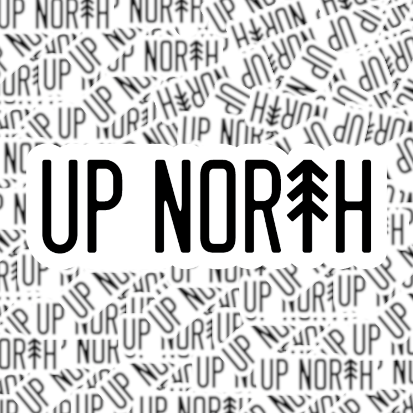 Up North Tree Sticker