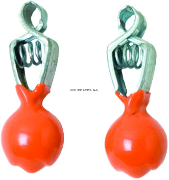 Eagle Claw Rubber Coated Depth Finder 2 Pack Fluorescent Orange