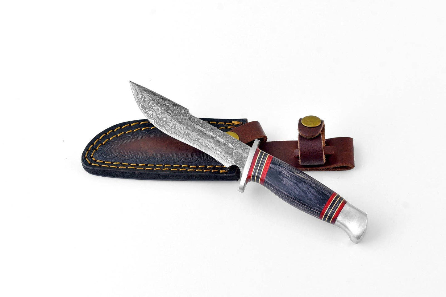 TK-163 Damascus Steel Utility & Camping Knife