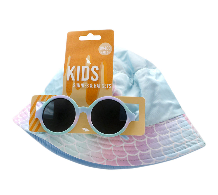 Kids Bucket Hat w/Sunglasses