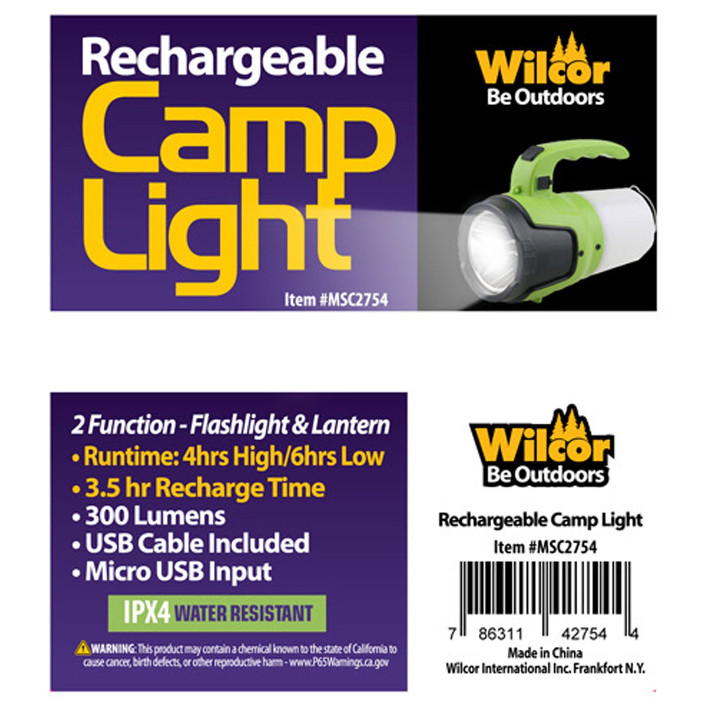 Rechargeable Camp Light