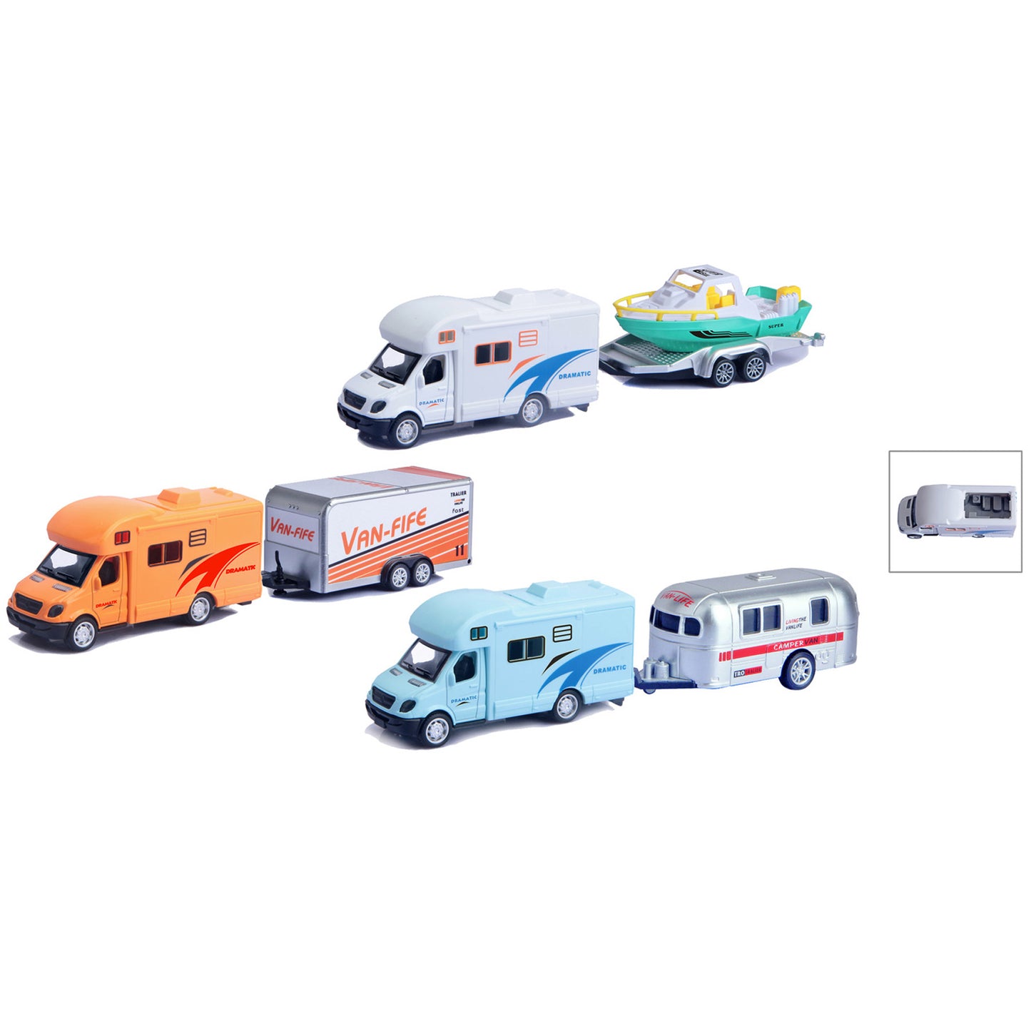 Motor Home Pulling Trailer