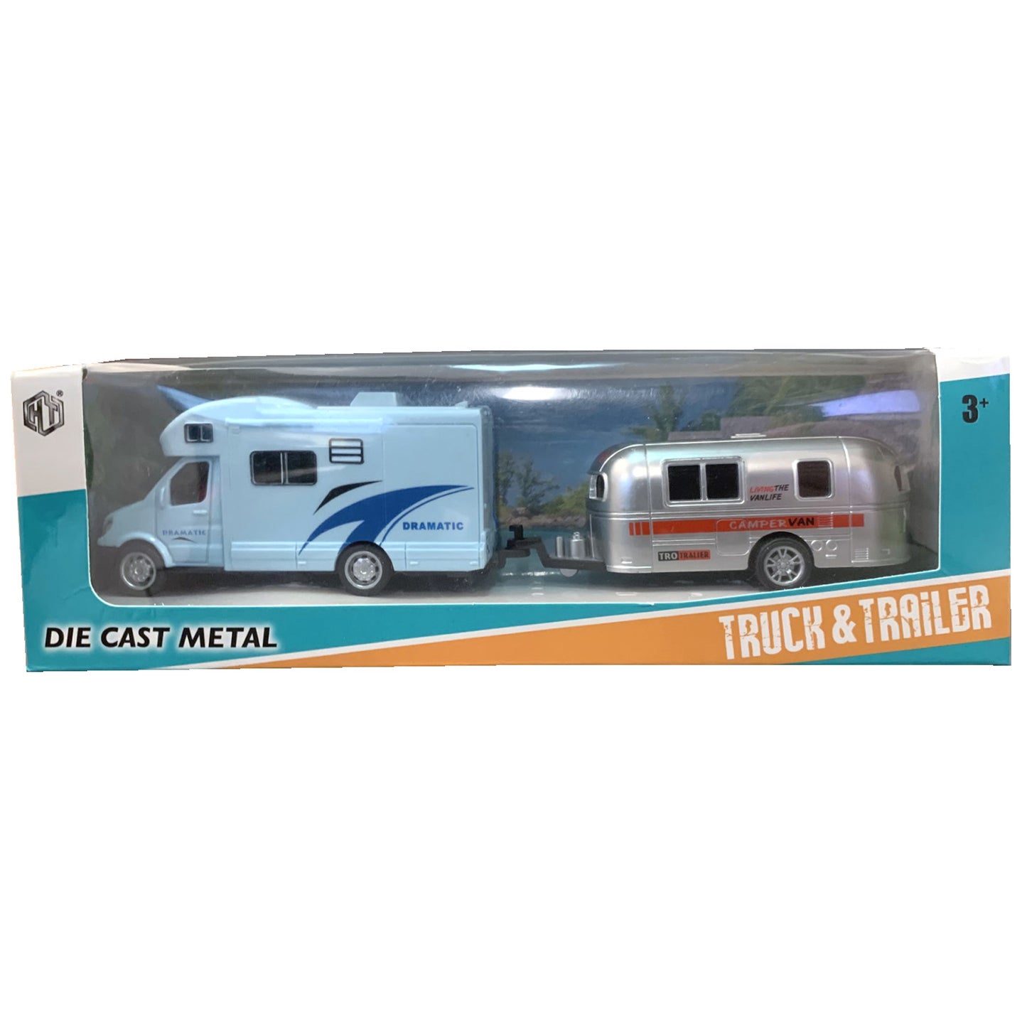 Motor Home Pulling Trailer