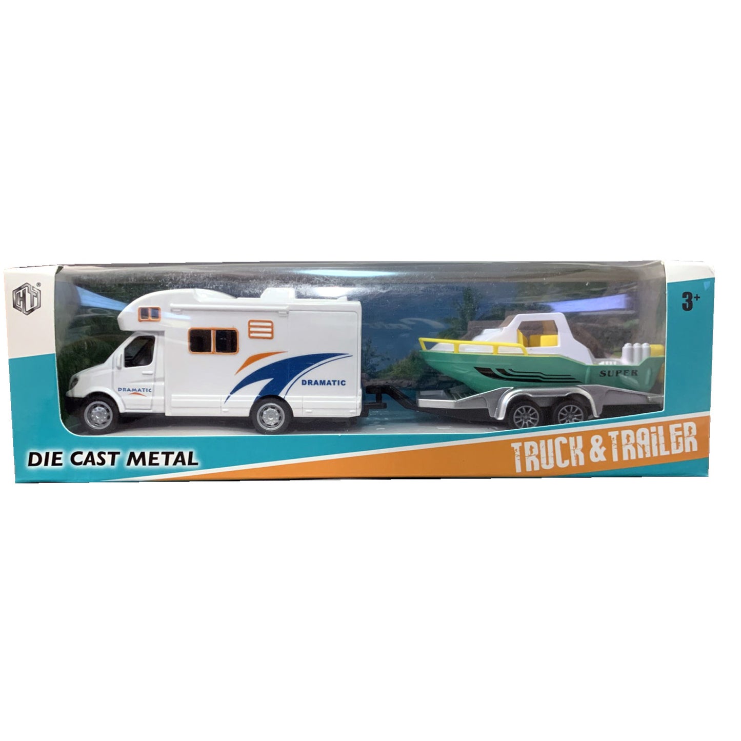 Motor Home Pulling Trailer