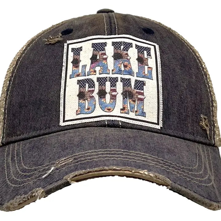 Distressed trucker hats