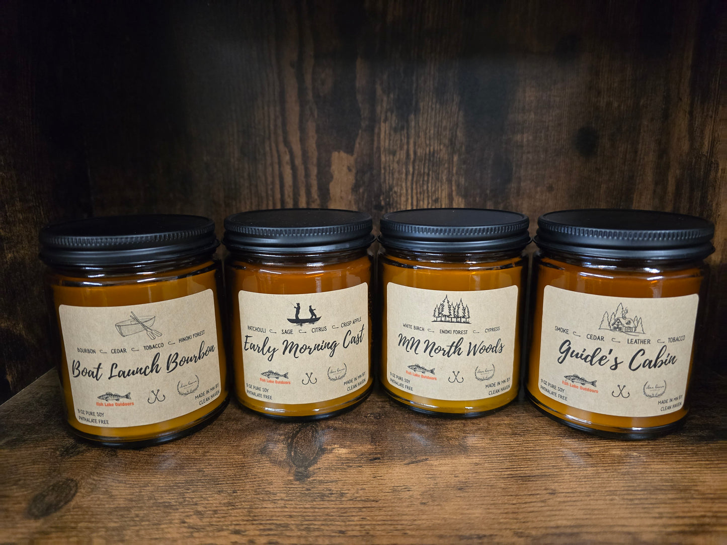 Fish Lake Outdoors X Clean Haven Naturals Candles