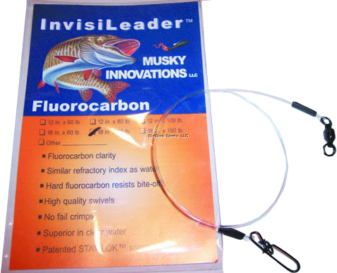 Musky Innovations Fluorocarbon Leader 18" 80#