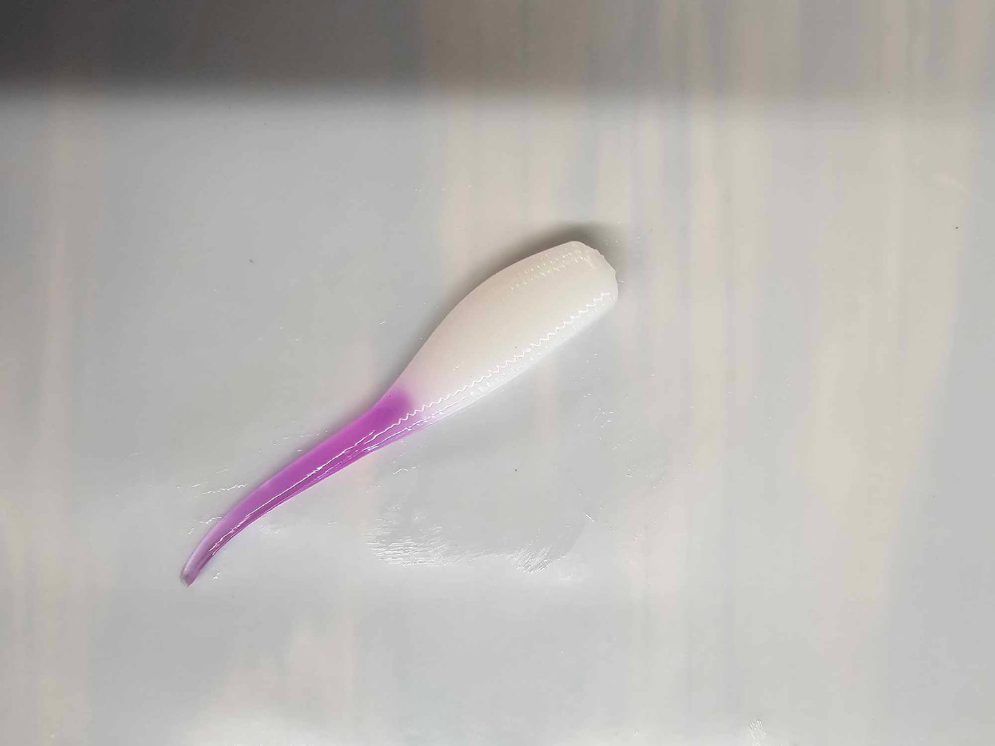 Nate's Bait Baby Minnow White/Purple