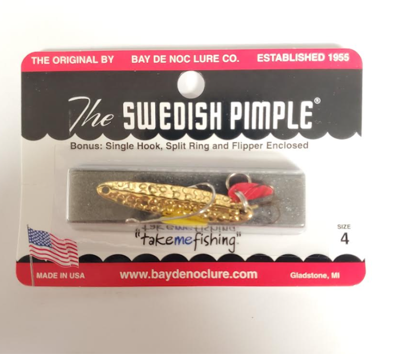 bay de noc ice fishing lures Do-Jigger, 1/6 oz. / Nickel 3 and 4 Swedish Pimple #2 1/10oz /