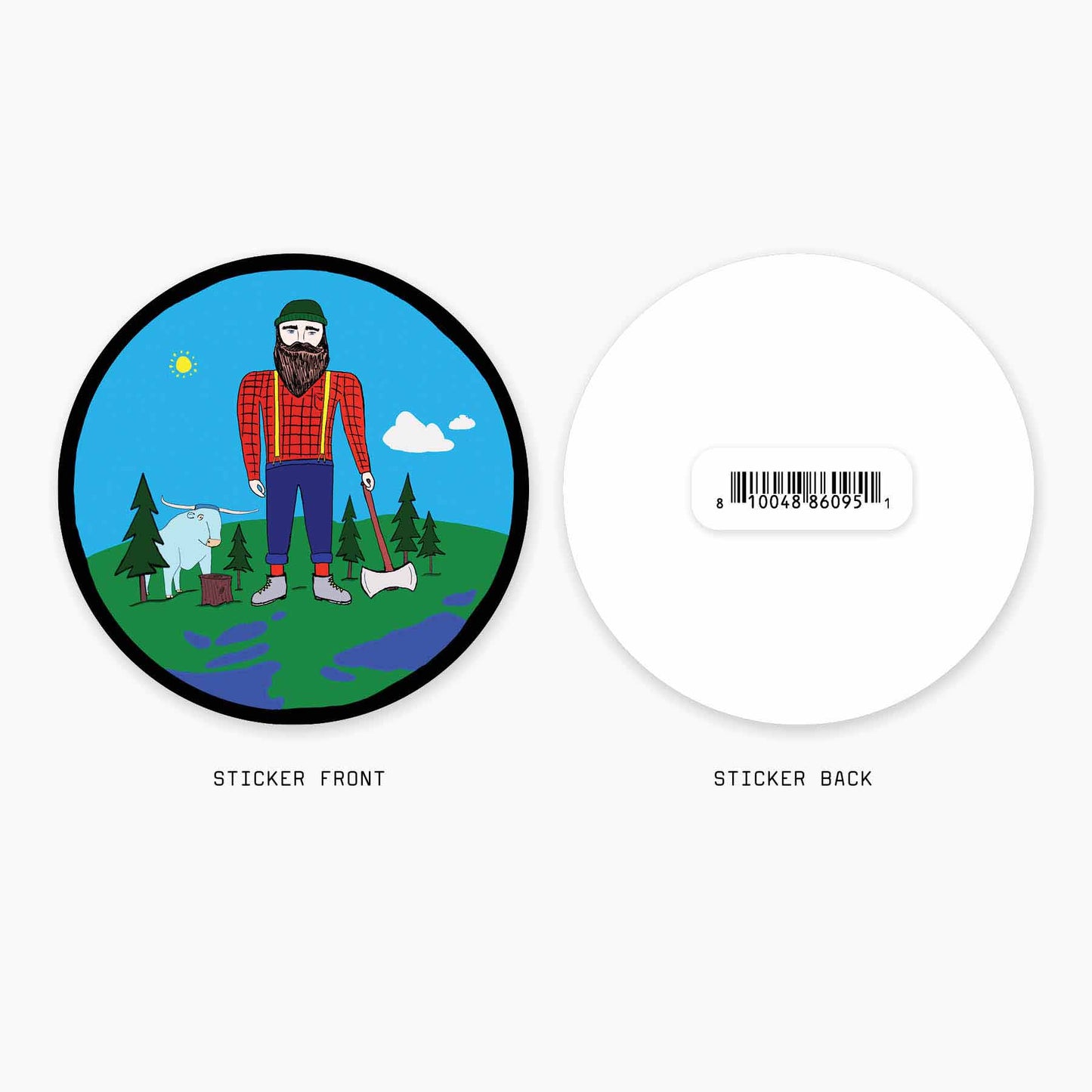 Summer Paul - 3" Art Sticker