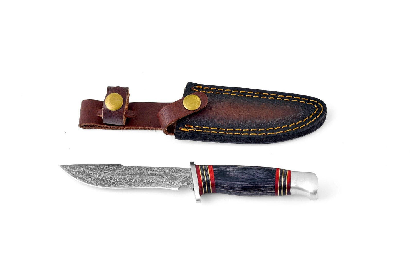 TK-163 Damascus Steel Utility & Camping Knife