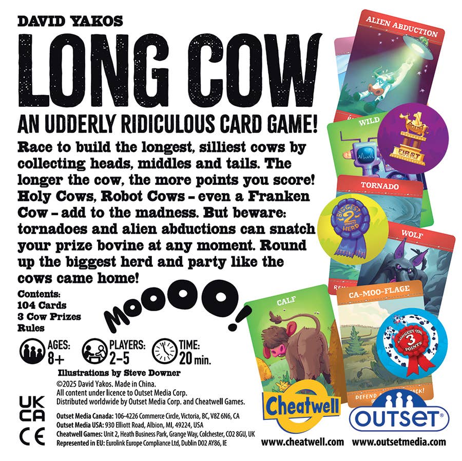 Long Cow: The Wild & Wacky Cow-Building Card Game