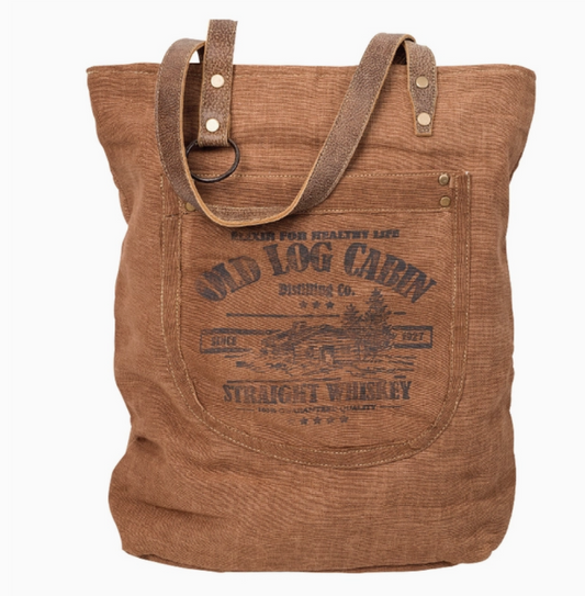 Old Log Cabin Tote