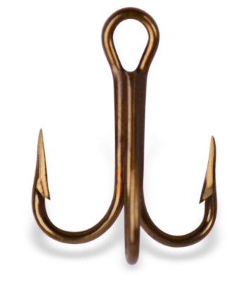 Mustad Treble Hook bronze