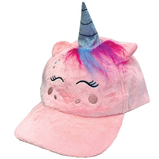 Embroidered Faux Fur Cap