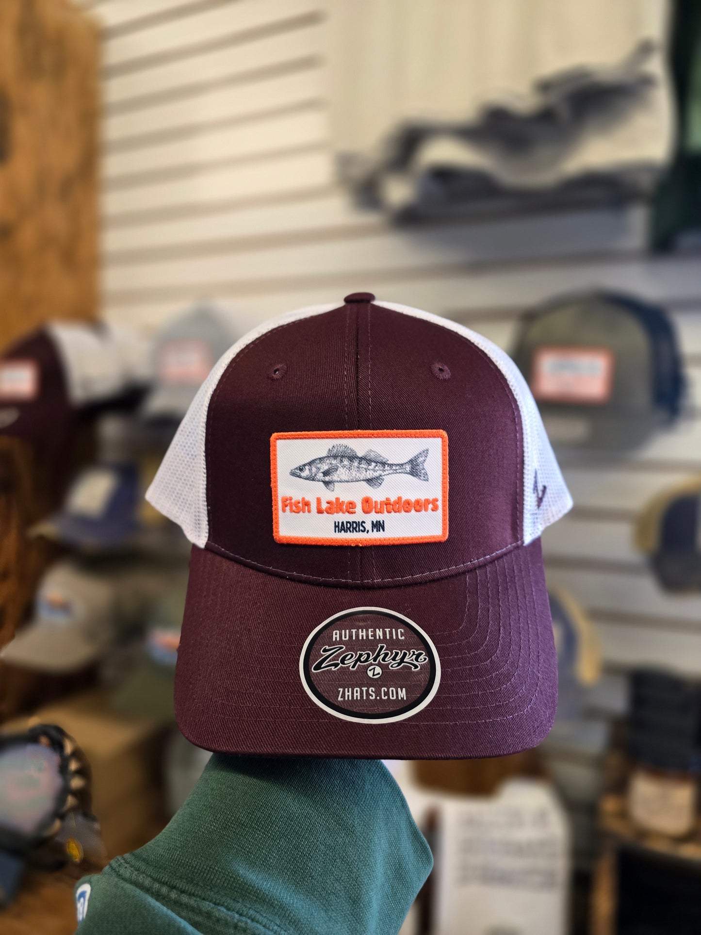 Fish Lake Outdoors Logo Hats