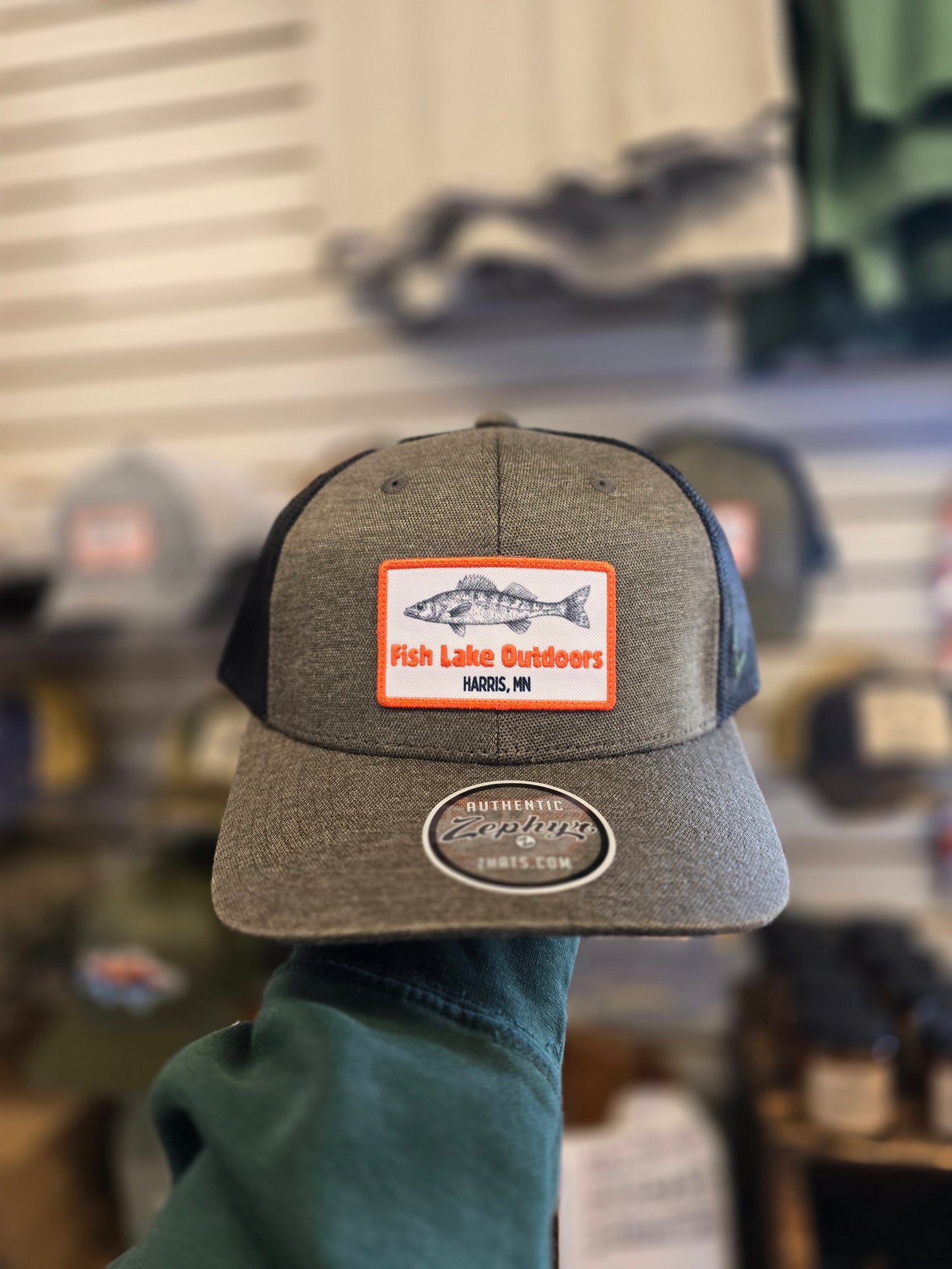Fish Lake Outdoors Logo Hats
